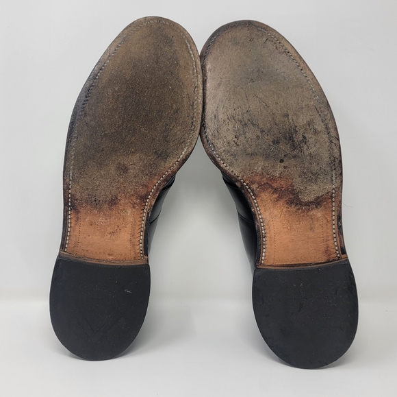 Allen Edmonds "RANDOLPH" Leather Penny Loafer Dress Shoes 10 D Black 4809 6438 - Picture 3 of 10